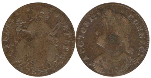 1787 Colonial Coin (VG+)