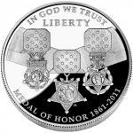 2011-P Medal of Honor Commemorative Dollar (Proof)