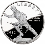 2012-W Infantry Soldier Silver Dollar (Proof)