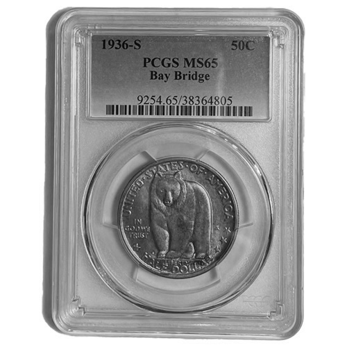 PCGS MS65 Elgin Commemorative Silver Half Dollar 1936 