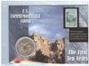 1991 Mount Rushmore Golden Anniversary Silver Dollar and Stamp