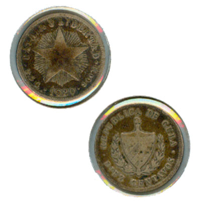 1920 Cuba Silver 10 Centavos