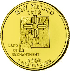 2008D NEW MEXICO STATE QUARTER
